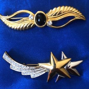 Vintage 80’s pins/brooches: two in bundle